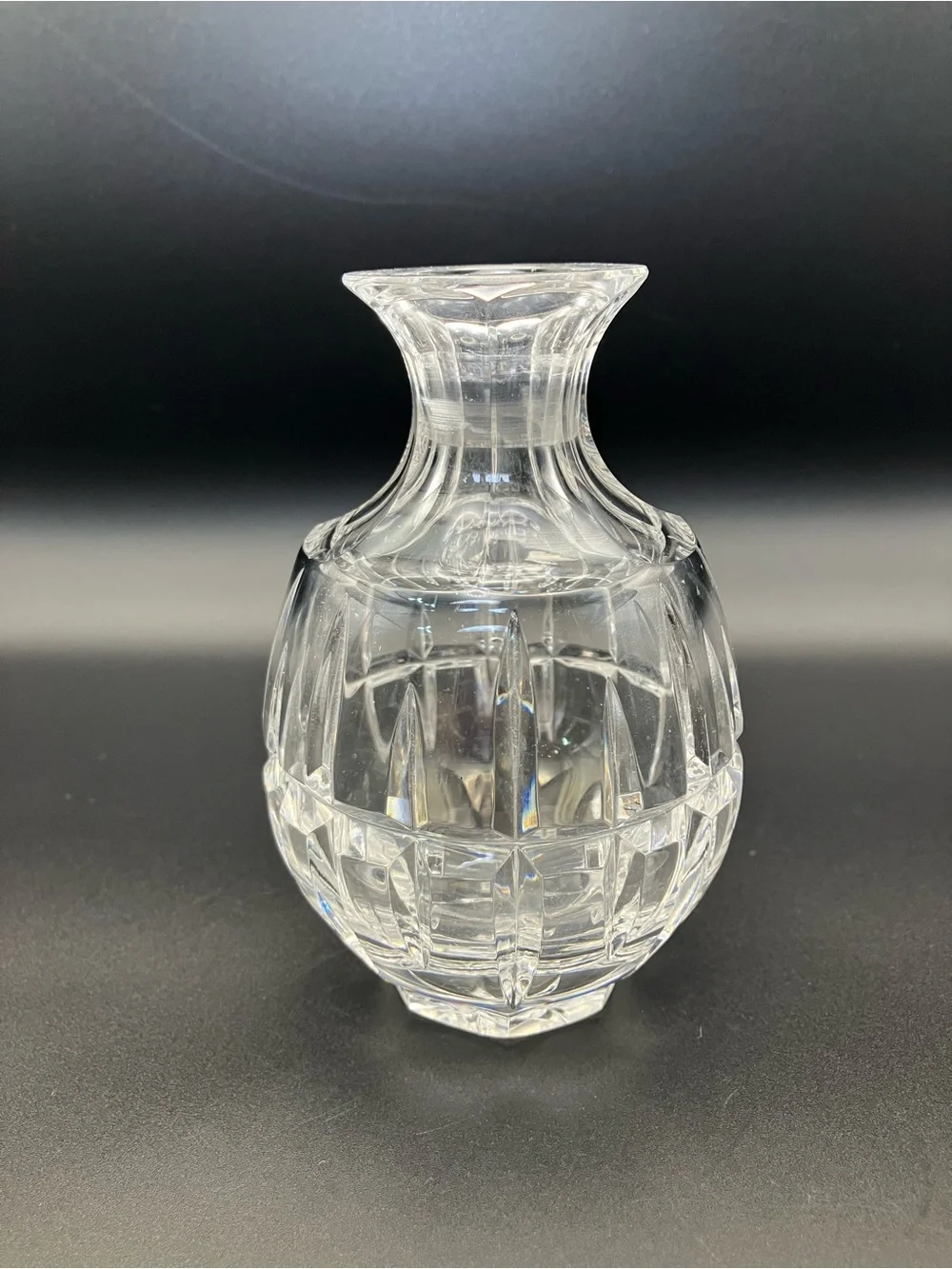 Ceska Clear Crystal Cut Glass Bud Vase - Home Accents